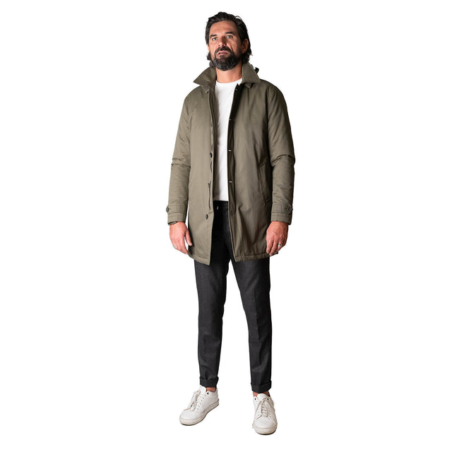 Parka "Passy" Kaki avec capuche amovible