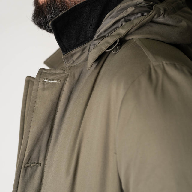 Parka "Passy" Kaki avec capuche amovible