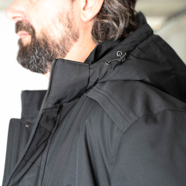 Parka Technique "Courchevel" Bleu Marine avec capuche amovible