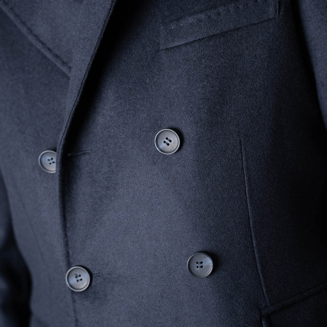 Caban Croisé "Oberkampf" Bleu Marine 3/4