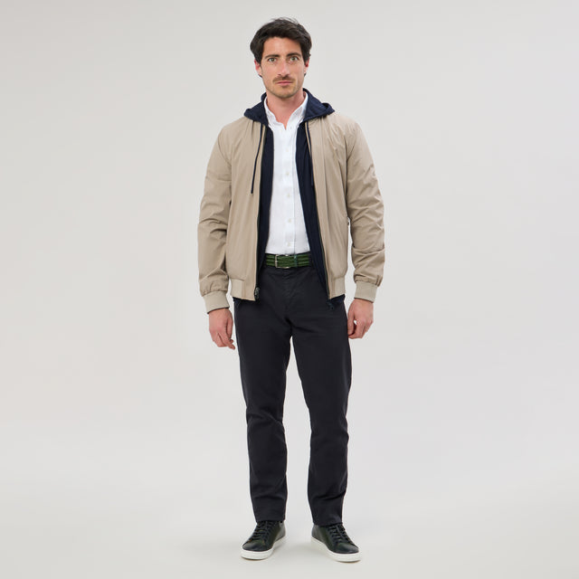 Bombers Réversible technique et léger Kaki réversible Beige