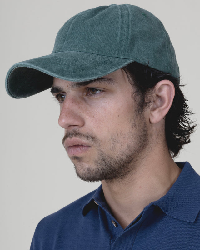 Casquette en Jean Kaki Délavée