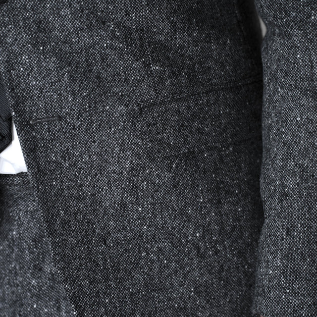 Costume "Shelby" Gris en Tweed Chiné Vitale Barberis Canonico à la Peaky