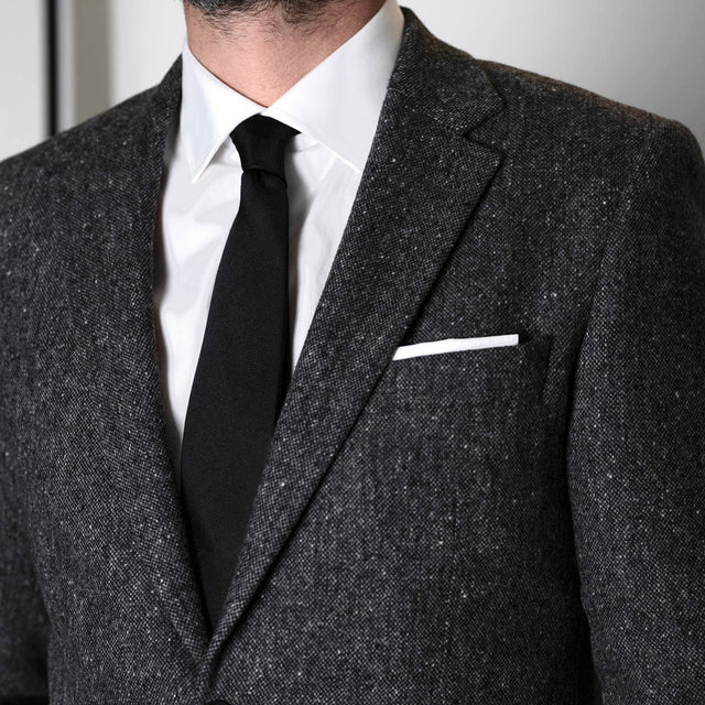 Costume "Shelby" Gris en Tweed Chiné Vitale Barberis Canonico à la Peaky