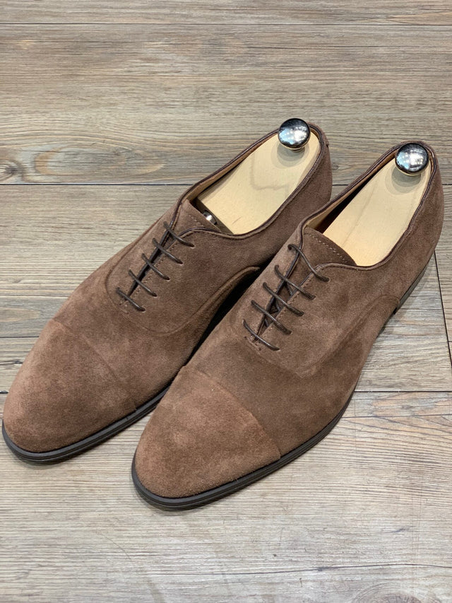 Chaussure Richelieu en Daim Marron