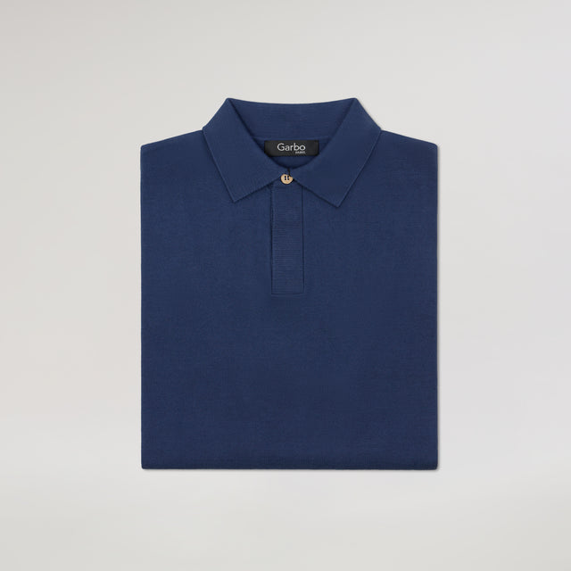 Polo Pullover "Eden Roc" Bleu comme Gatsby