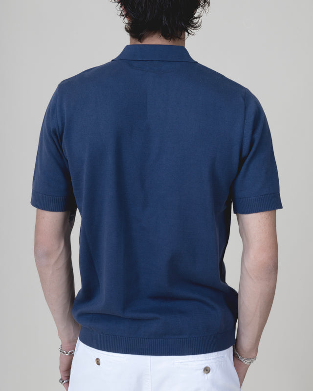 Polo "Eden Roc" Bleu comme Gatsby