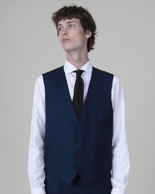 Costume "Rondinara" Piqué Bleu Vitale Barberis Canonico