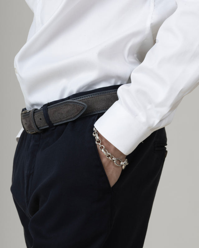 Pantalon "Giorgio" Chino Bleu Marine Coupe Slim