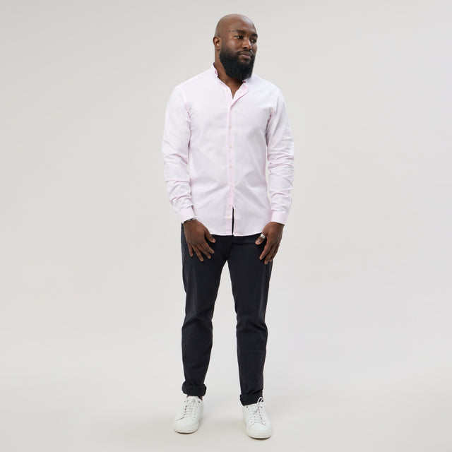 Chemise "Officier" Piquée Rose