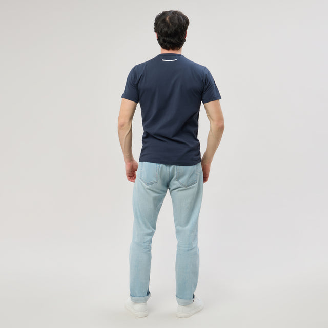 Tee-shirt "Miami" Bleu Marine