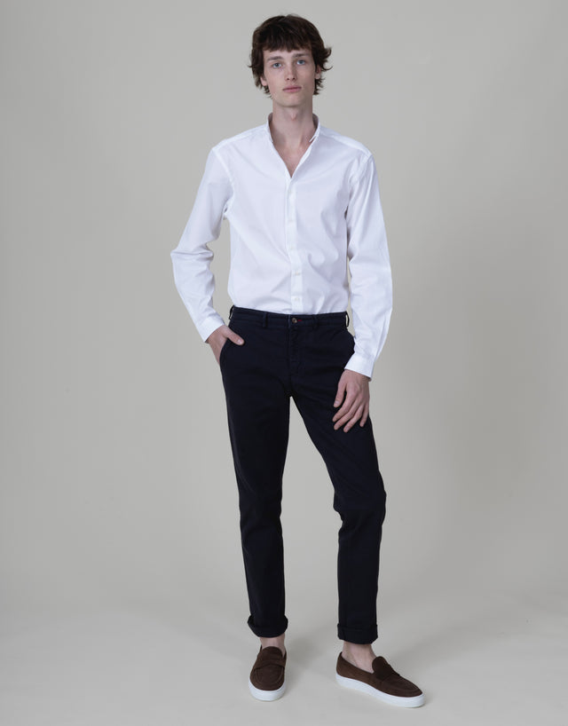CHEMISE OFFICIER EN POPELINE BLANCHE