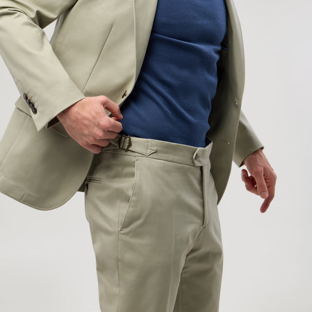 Costume "Palombaggia" Beige Coupe Napolitaine Coton & Elasthanne