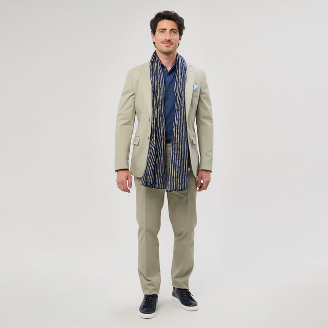 Costume "Palombaggia" Beige Coupe Napolitaine Coton & Elasthanne
