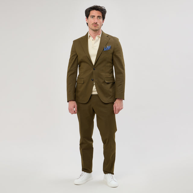 Costume "Palombaggia" Kaki Coupe Napolitaine Coton & Elasthanne