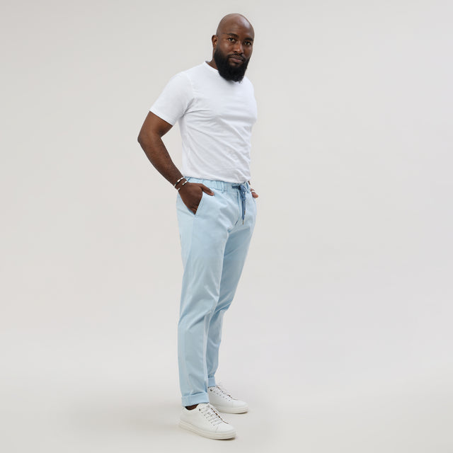 Pantalon à lacet Amovible "Sperone" Bleu Ciel