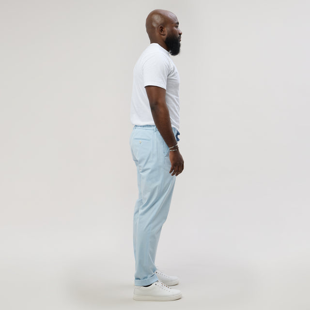 Pantalon à lacet Amovible "Sperone" Bleu Ciel