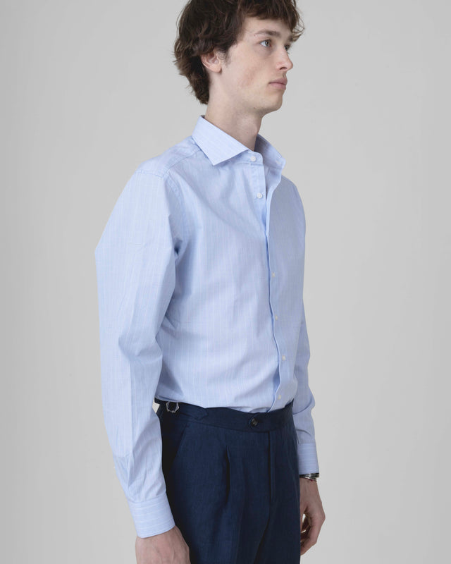 Pantalon à Pinces et Pattes de Serrage "Corinthe" en Lin Bleu Marine