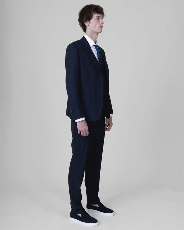 Costume Prince de Galle "Péloponnèse" Bleu Marine Vitale Barberis Canonico
