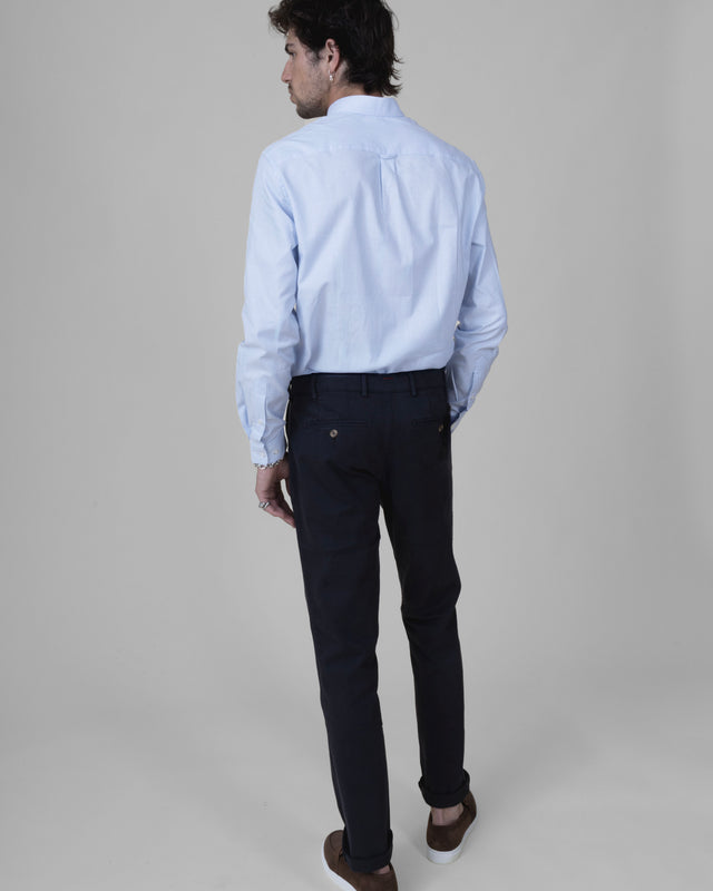 Pantalon "Pornichet E26" Chino Bleu Marine Coupe Classique