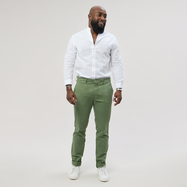 Pantalon "Pornichet E25" Chino Vert d'Eau