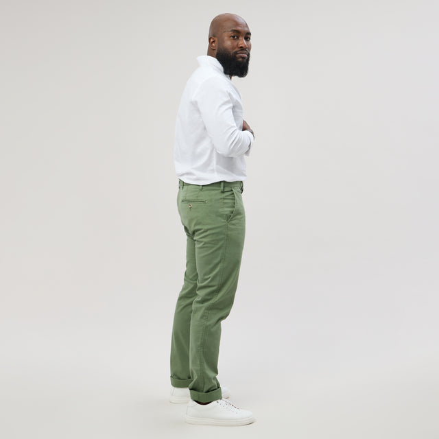 Pantalon "Pornichet E25" Chino Vert d'Eau