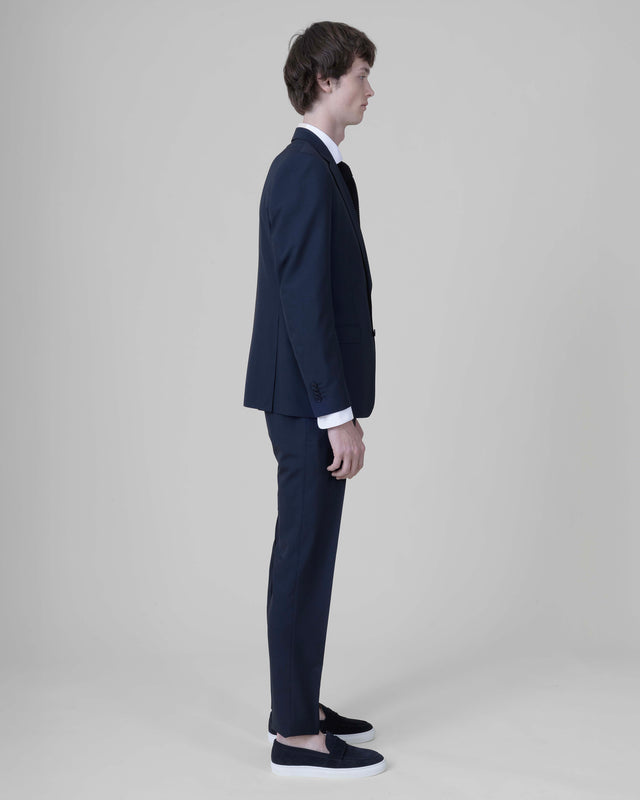 Costume "Rhodes" Bleu Marine à très fine Rayures Vitale Barberis Canonico