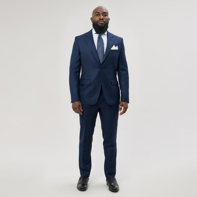 Costume "Rondinara" Piqué Bleu Vitale Barberis Canonico