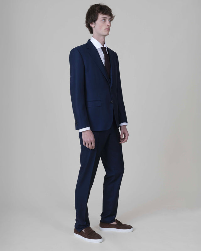 Costume "Rondinara" Piqué Bleu Vitale Barberis Canonico
