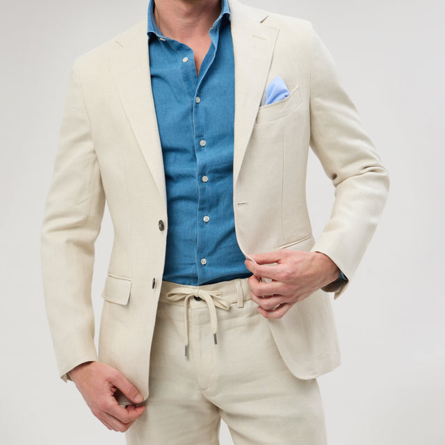 Veste Napolitaine "Solenzara" Beige