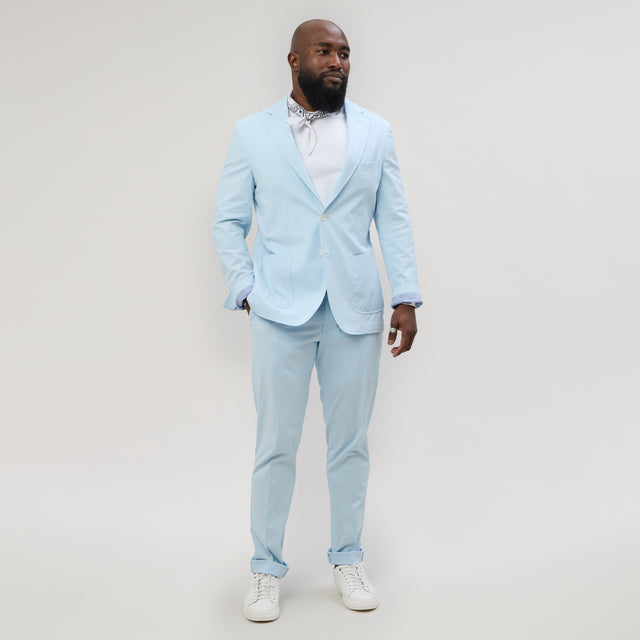 Pantalon à lacet Amovible "Sperone" Bleu Ciel