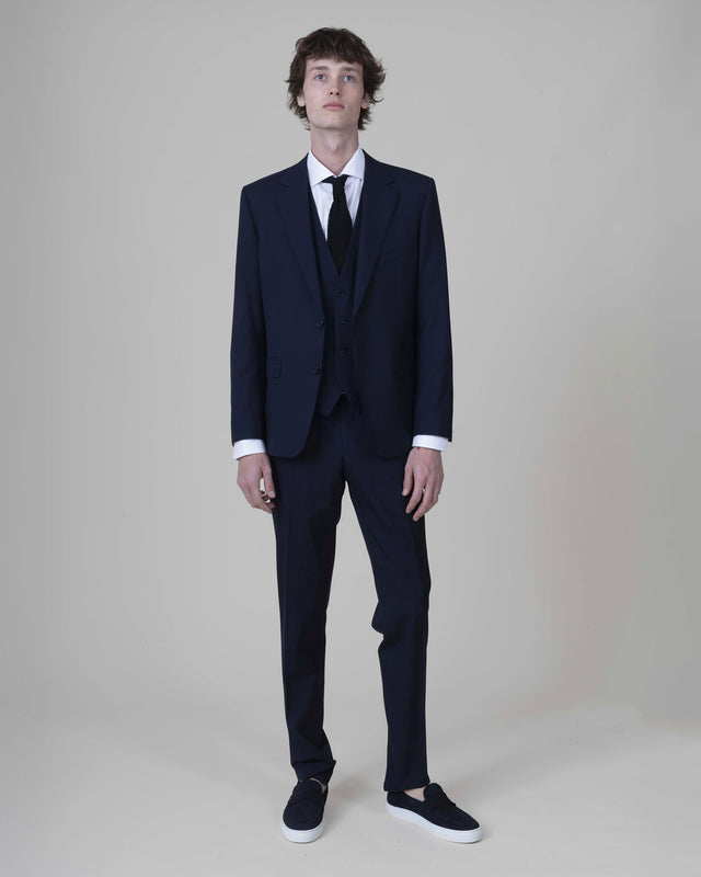 Costume "Trocadéro" Bleu Lumineux en Laine de Chez Vitale Barberis Canonico