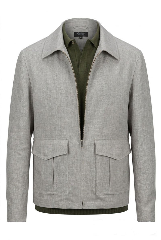 Blouson Léger "Crète" en Lin Beige