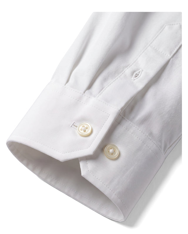 CHEMISE OFFICIER EN POPELINE BLANCHE