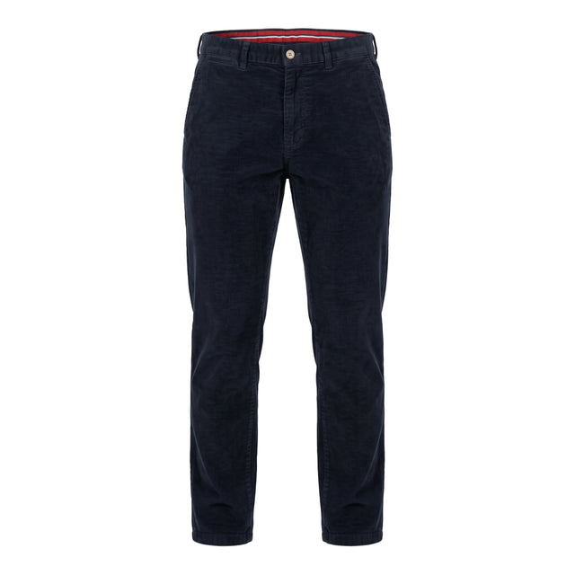 Pantalon "Mégève H25" Chino Velours Milleraies Bleu Marine
