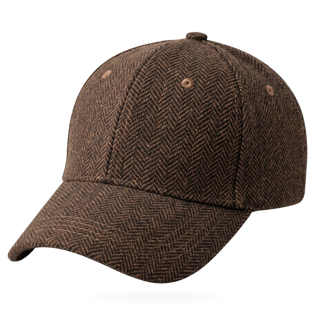 Casquette à Chevrons Marron