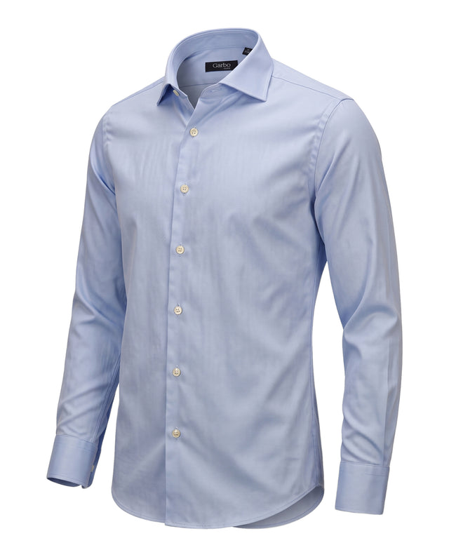 CHEMISE COL ITALIEN BLEU CIEL