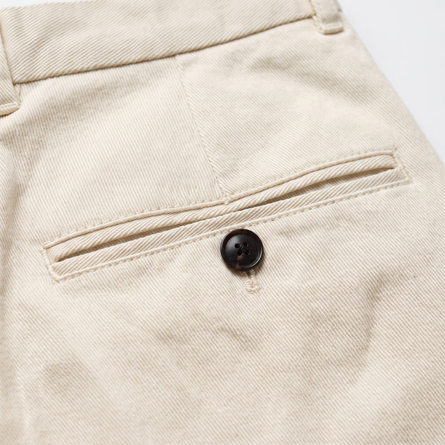 Pantalon "Giorgio" Chino Beige Clair / Ecru Coupe Slim