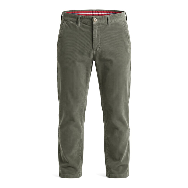 Pantalon "Mégève H25" Chino Velours Milleraies Kaki