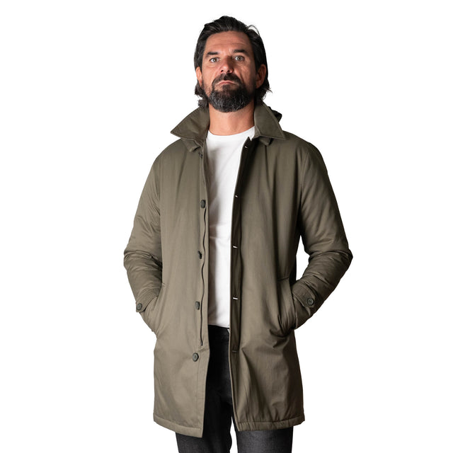 Parka "Passy" Kaki avec capuche amovible