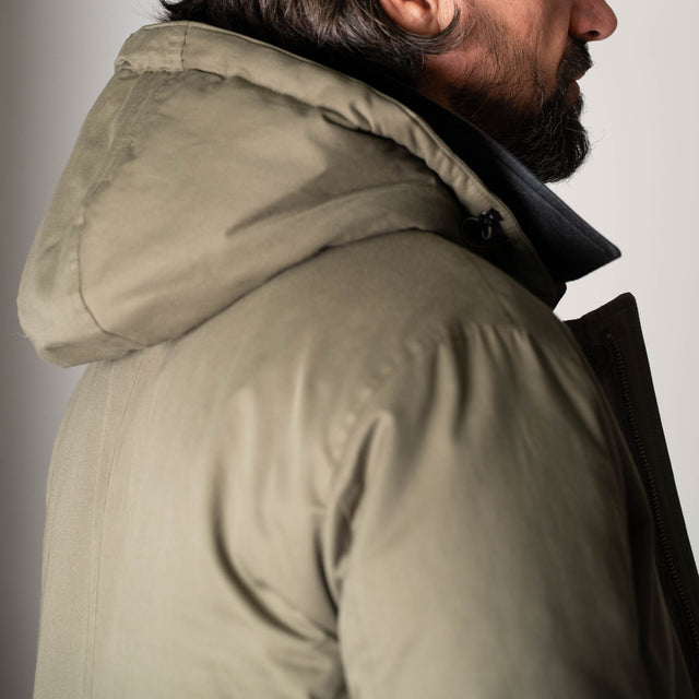Parka "Passy" Kaki avec capuche amovible