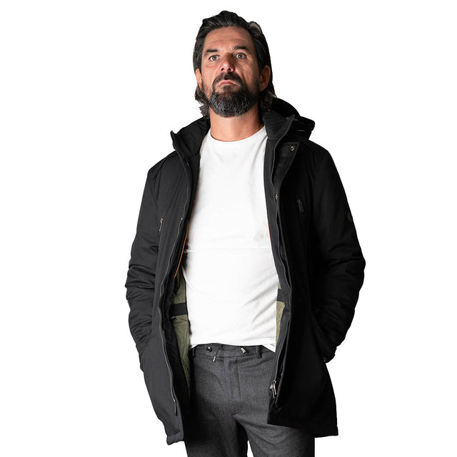 Parka Technique "Courchevel" Bleu Marine avec capuche amovible