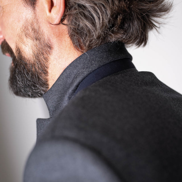 Veste "Bruxelles" Grise Chinée Vitale Barberis Canonico