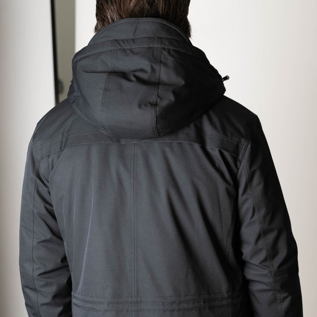 Parka Technique "Courchevel" Bleu Marine avec capuche amovible