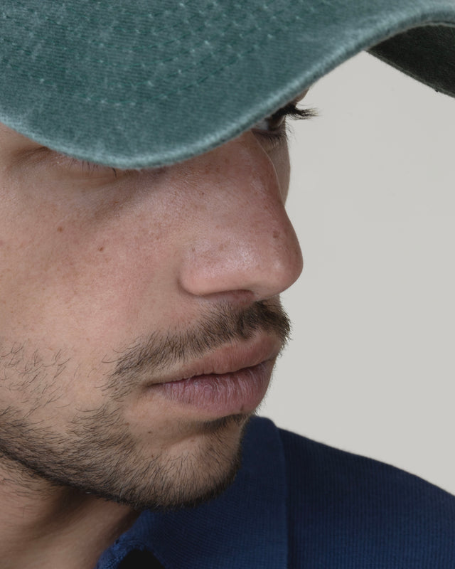 Casquette en Jean Kaki Délavée