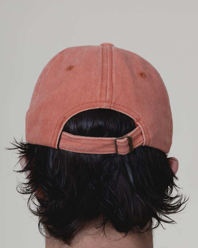 Casquette en Jean Orange Délavée