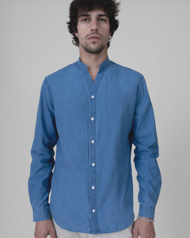 CHEMISE COL MONTE-CARLO EN JEANS CHAMBRAY
