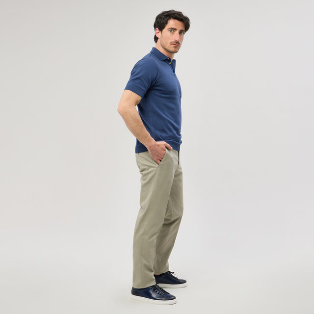 Polo Pullover "Eden Roc" Bleu comme Gatsby