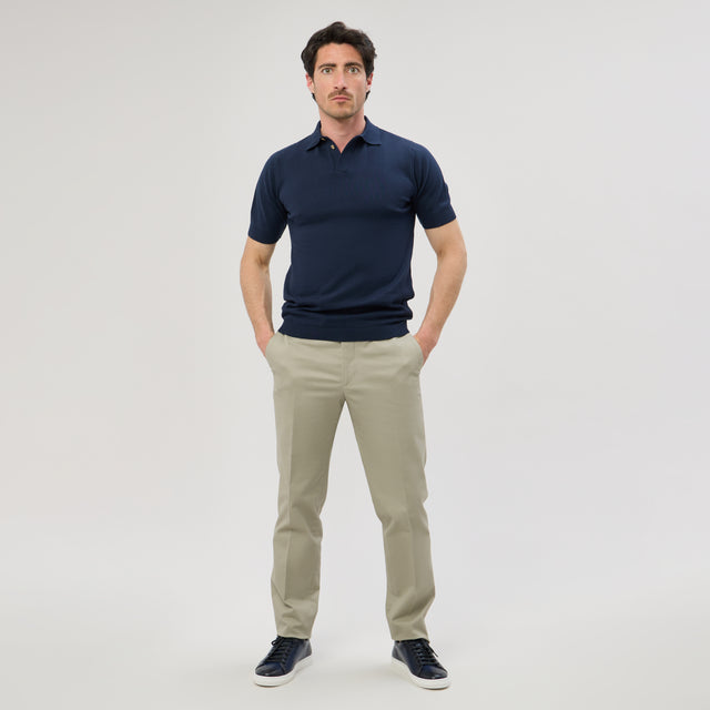 Polo Pullover "Eden Roc" Bleu Marine comme Gatsby