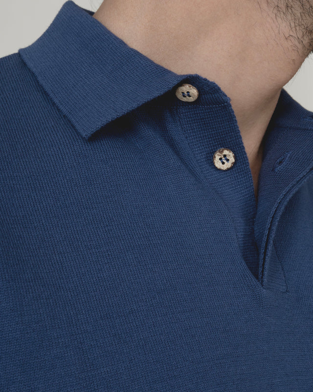 Polo "Eden Roc" Bleu comme Gatsby